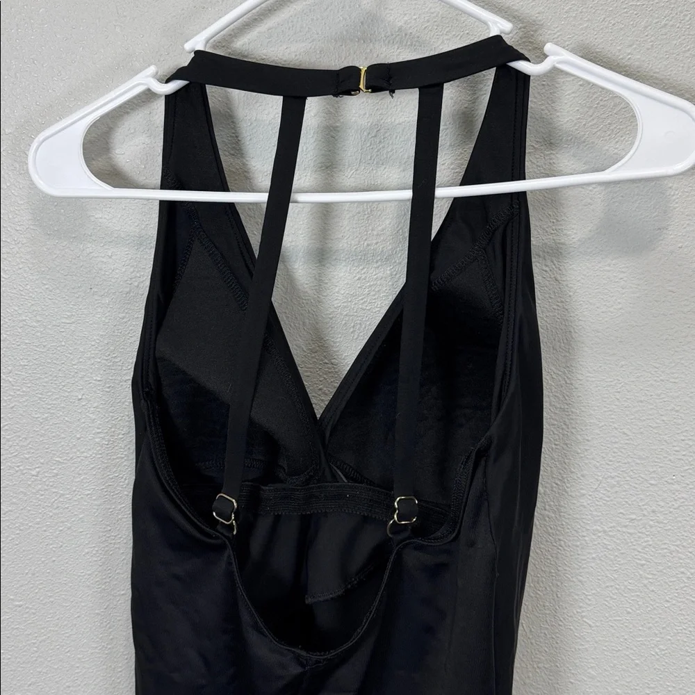 Miraclesuit Wrapsody‎ One-Piece Swimsuit Elegant Black Swimwear